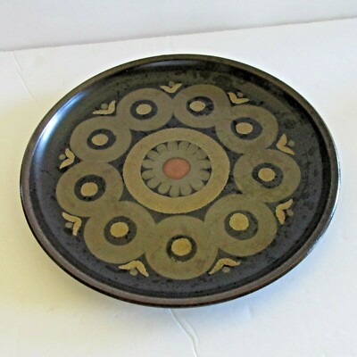 2 Denby Langley SAMARKAND BROWN 8'' SALAD PLATES Plate ARABESQUE  MCM