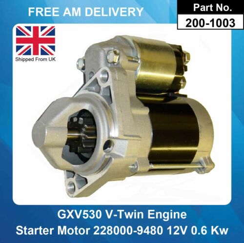 Starter Motor For Honda Industrial 228000-9480 228000-9481 GXV530 DDWDN - Afbeelding 1 van 5