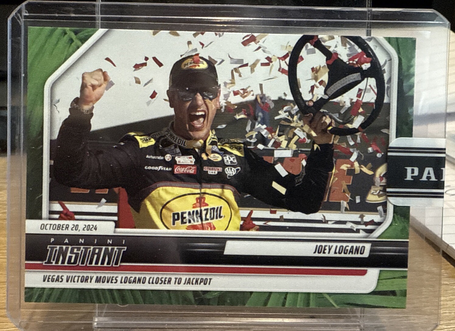 JOEY LOGANO - 2024 Panini Instant NASCAR #10 - JUNGLE PARALLEL #d /25