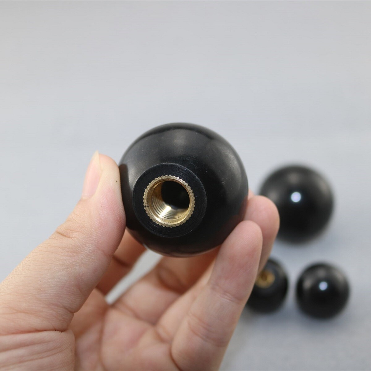 Bakelite Ball Knob Ball Handle with Threaded Brass Insert M5 M6 M8 M10