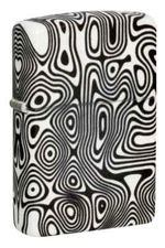 Zippo 46012, Glowing CIrcles Design, 540 Color Process-2 Sided, Glow in the Dark