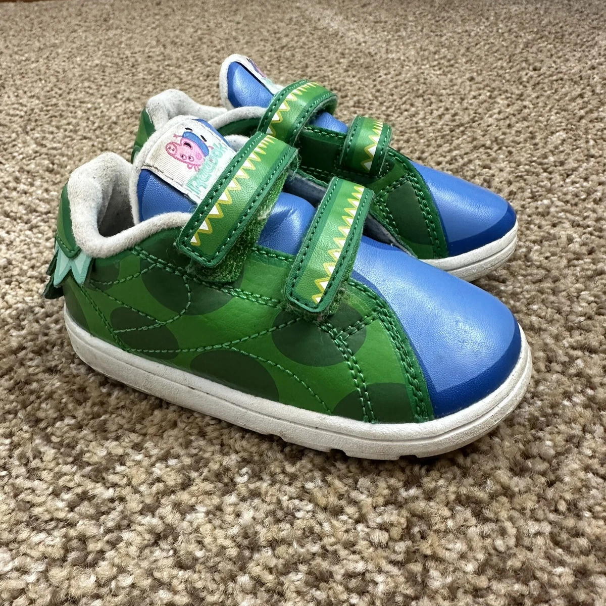 Reebok Peppa Pig Edition Unisex Toddler Shoes No Tie Toddler Size 6