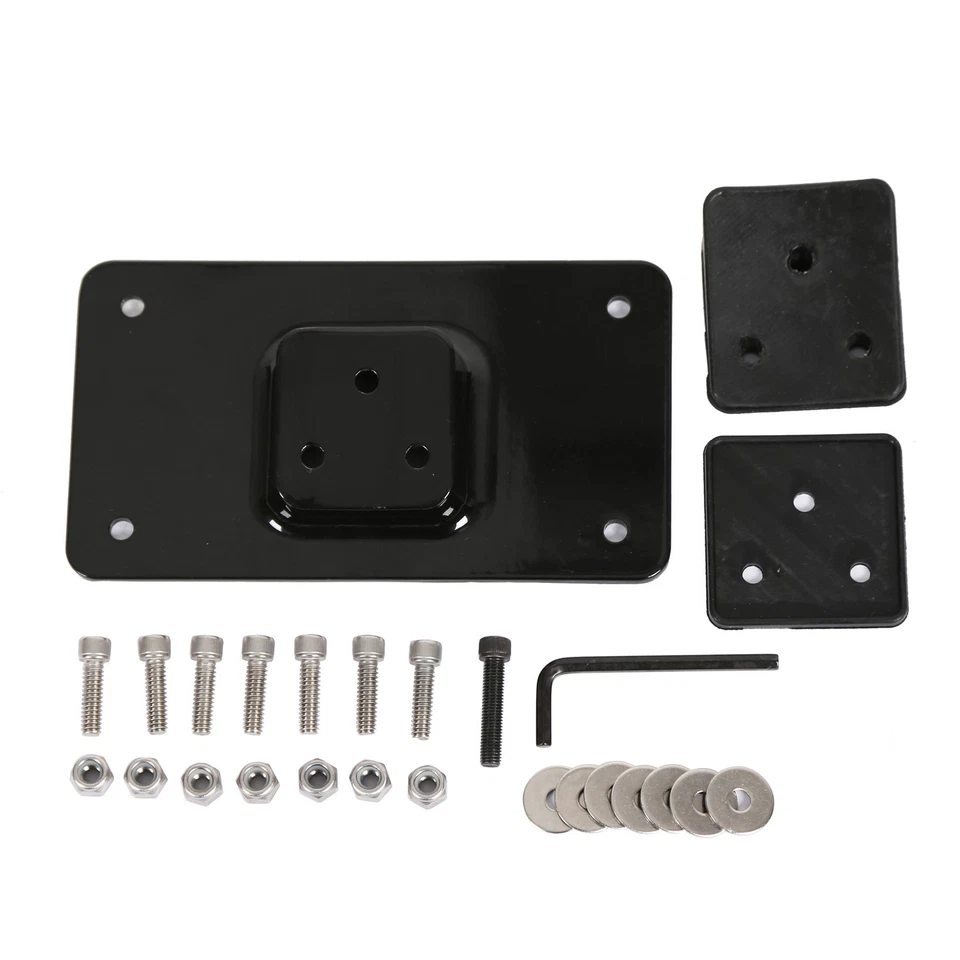 Kit de soporte de montaje de matrícula de 3 orificios para Harley Davidson Dyna Softail Foto 2 de 4