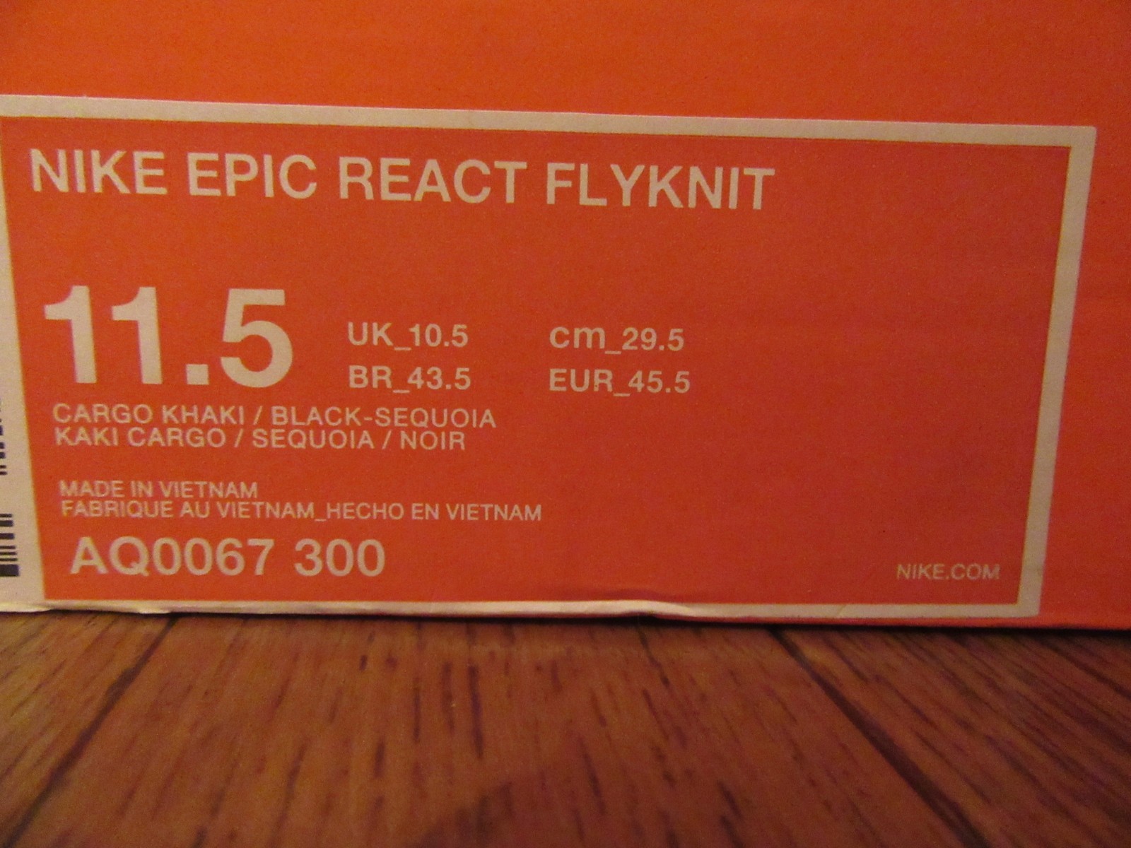 Size 11.5 - Nike Epic React Flyknit 