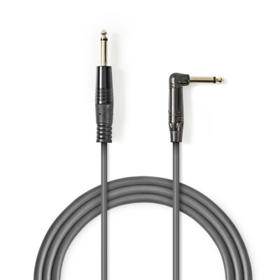 Mono Audio Klinkenkabel 6,35mm Stecker auf rechtwinkligen Stecker 1,50m CAT-JP-402