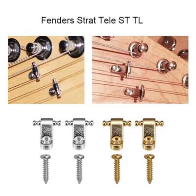 Pair of String Trees/Retainers For Strat Guitars Guitar Roller Guide string HOT