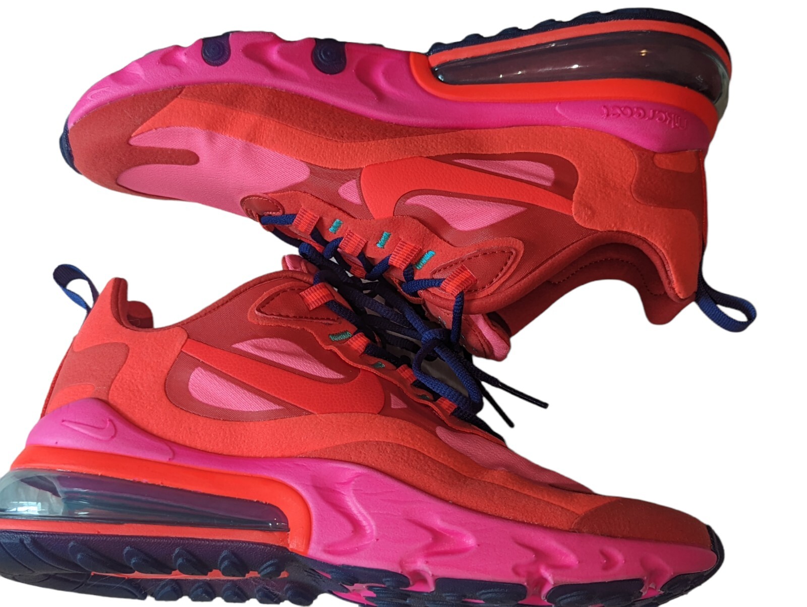 Size 8 Nike Air Max 270 React Mystic Red Pink Blast For Sale Online Ebay