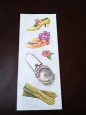 🔥VINTAGE CREATIVE MEMORIES STICKERS: HERITAGE WOMENS CLOTHING GLOVES PURSE *