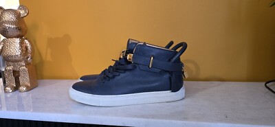 OMG** Buscemi Men's trainers Blue/Gold UK 11 UK