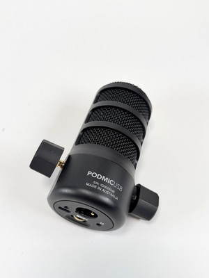 RODE PodMic USB Dynamic Cardioid Broadcast Microphone Black Ships Fast!