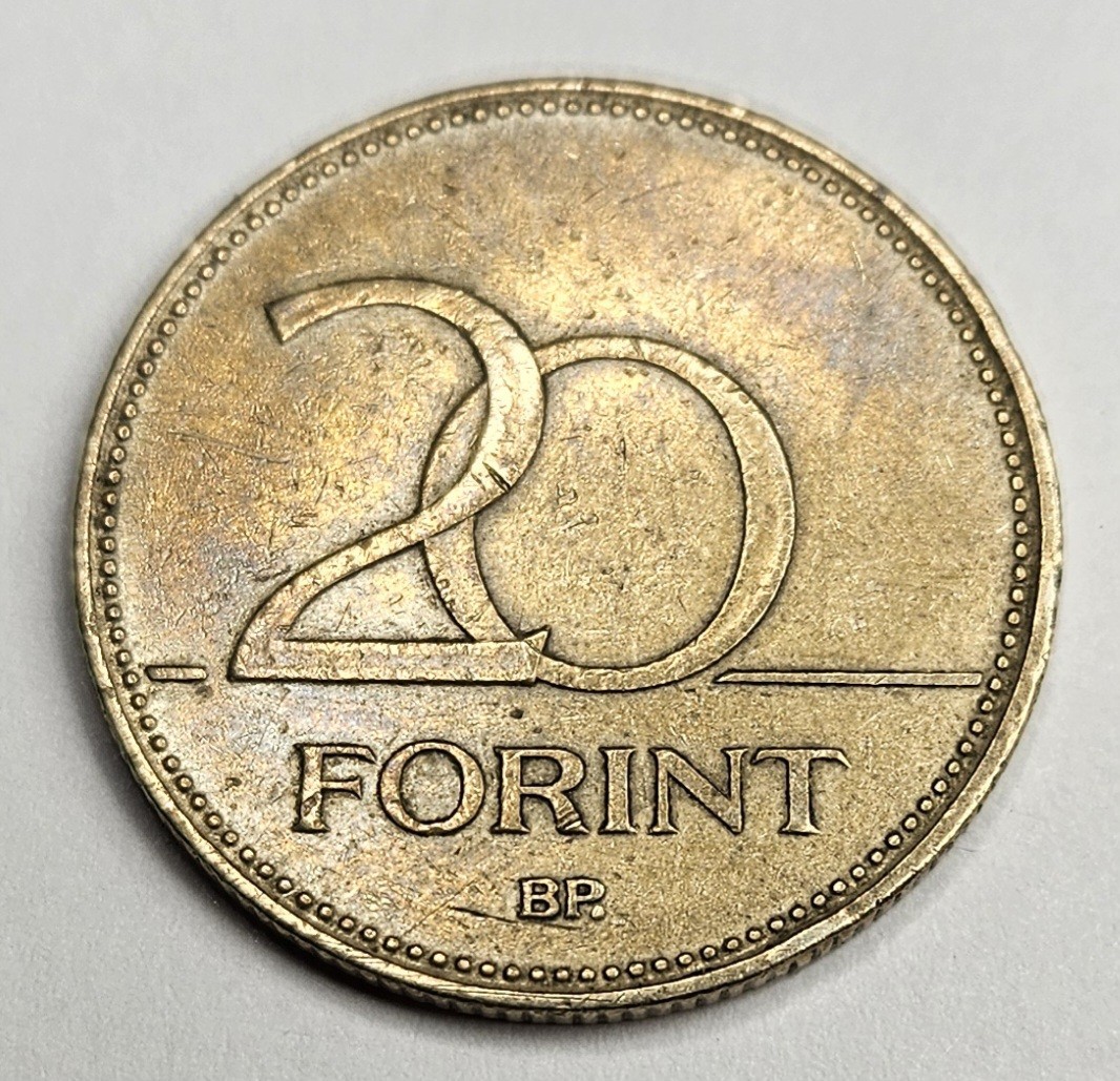 1993 Hungary 20 Forint - Circulated Hungarian Nickel Brass World