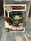 Attack On Titan Eren Jaeger 20 Funko Pop! Bait Exclusive Signed Beckett Armor B
