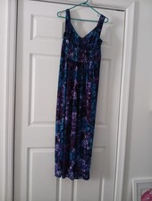 Chaps Maxi Multi Color Dress