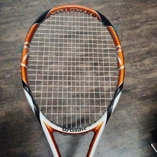 Wilson K Factor 4 3/8 Tennis Racket - Nano Technology Orange/Black