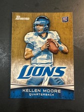 2013 Topps Bowman Gold Rookie card RC #107 Kellen Moore Detroit Lions