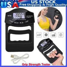 Grip Strength Tester 396Lbs/180Kg Digital Hand Dynamometer Grip Strength NEW