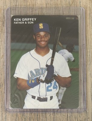 Ken Griffey Jr Mother's Cookies Father & Son Mariners Baseball cards collectable