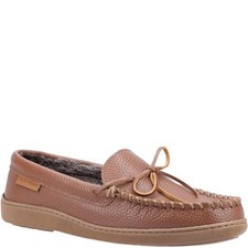 Image of Hush Puppies Mens Ace Leather Slippers  FS8606