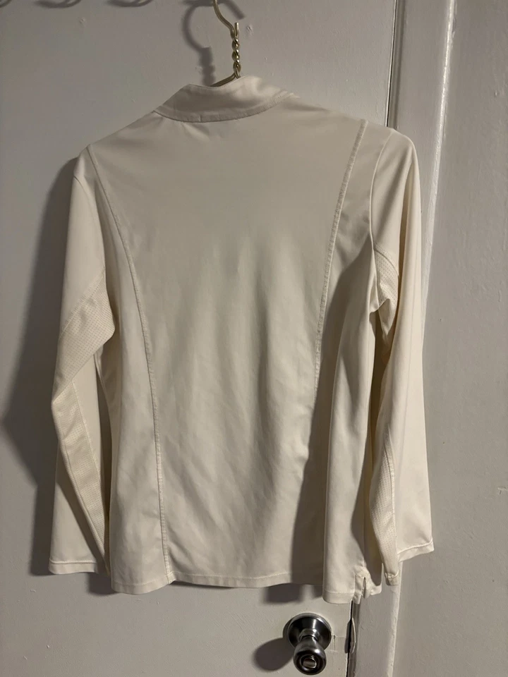 Top para mujer Callaway crema manga larga talla: M Foto 2 de 4