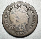 1897-O BARBER DIME   NICE DETAIL   BETTER DATE  #2046