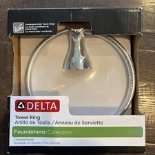 Delta FND46-PC Foundations Towel Ring, Chrome Finish