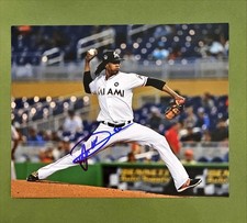 JOSE URENA 62 AUTOGRAPHED SIGNED 8X10 PHOTO MIAMI MARLINS