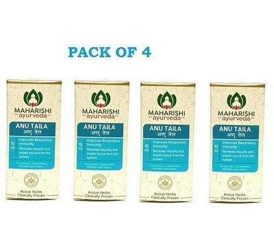 Maharishi Ayurveda Anu Taila Ayurvedisches Öl 10ml mit (4er Pack)