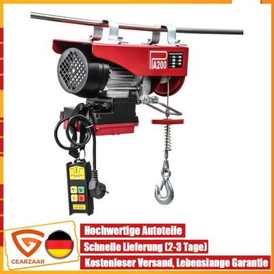 Elektrische Seilhebezug Seilwinde Hebezug 100kg/200kg Seilhebezug Seilwinde