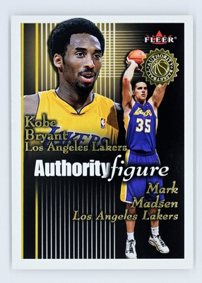 #ad #ad 2000 01 Fleer Authority #2 AF Mark Madsen Kobe Bryant 1250 Authority Figure $31.91
