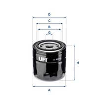 UFI 23.458.00 ÖLfilter FüR Volvo