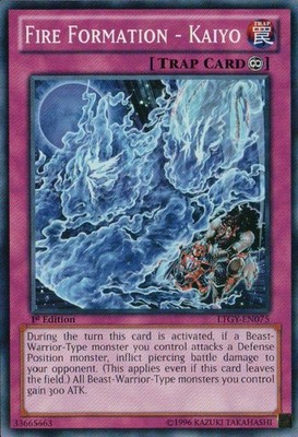 3 x Fire Formation - Kaiyo - LTGY-EN075 - Common - 1st Edition Near Mint, Englis