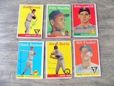 1958 TOPPS BASEBALL SIGNED AUTOGRAPHED CARD