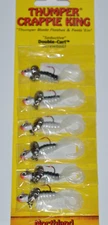6 jigs total northland thumper crappie king curly tail roadrunner silver shiner