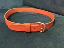 1 1/4" Heavy Real Leather Brown Work Holster Dress Belt Size 32 Handmade 1.25