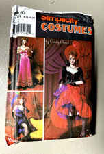 COMPLETE Pattern Simplicity 9899 UNCUT Saloon Girl Dresses Misses 14 16 18 20