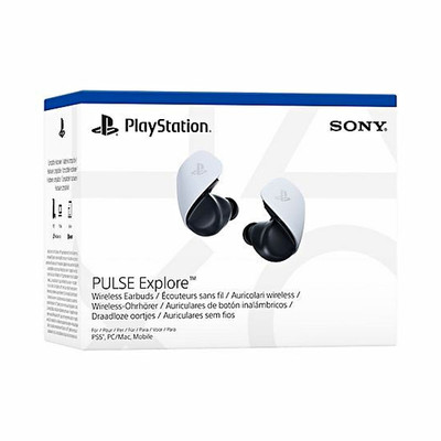 Sony PULSE Explore In-Ear Wireless Earbuds mit USB-Dongle Weiß/Schwarz