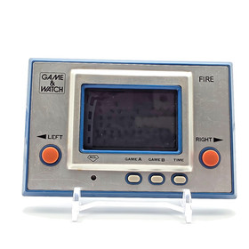 Nintendo Game & Watch Fire RC-04 Silver 1980 Tested Working Vintage LCD 60192