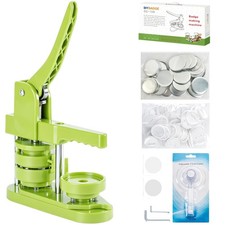 Green 58mm Button Maker Press Machine - Installation-Free