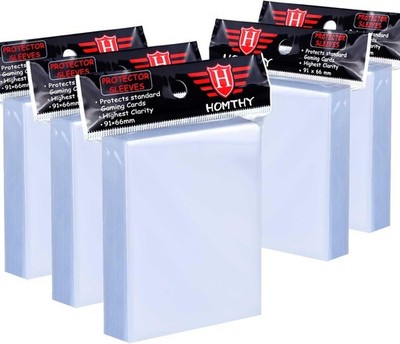 High-Quality 500 Count Soft Card Sleeves - Fits All Standard Trading Cards