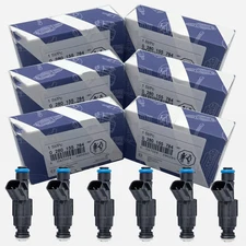 6x Original Bosch OEM 4-hole Fuel Injectors For 99-04 Jeep Cherokee Wrangler 4.0