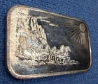 Vintage Silvertowne Stagecoach - 1 Troy oz .999 Fine Pure Silver Bullion Art Bar