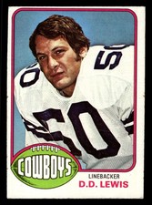 1976 Topps D.D. Lewis #342 - Dallas Cowboys - VG