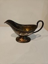 Silver Plate Gravy Boat 8 X 4 1/2 X 4 Inches