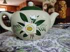 Vintage Stangl "Star Flower" Pattern Tea Pot  6” Tall, Excellent Condition