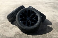 Gloss Black Snowflake 20 Wheels All Season Tires Tpms Chevy Silverado Tahoe Set Gloss Black Snowflake 20 Wheels All Season Tires Tpms Chevy Silverado Tahoe Set