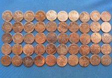 50x USA LINCOLN COMMEMORATIVE  1 CENT COINS 2009