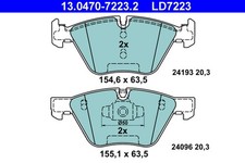Bremsbelagsatz Scheibenbremse ATE Ceramic 13.0470-7223.2 f�r BMW E87 E81 E93 E88