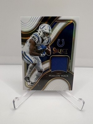Marlon Mack 2020 Panini Select White Prizm Jersey Patch /75