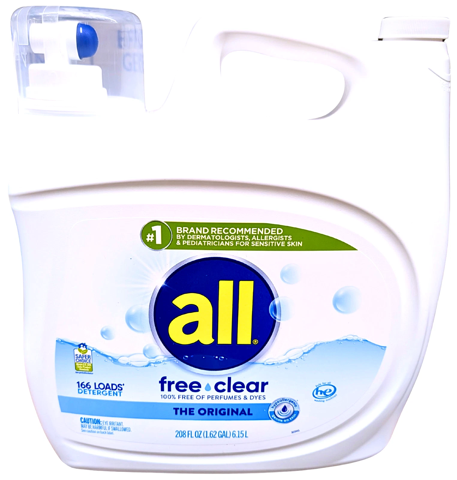 all Liquid Laundry Detergent Free Clear for Sensitive Skin 208 Oz 166 Loads
Opens in a new window or