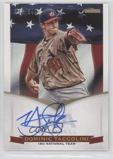2012 USA Baseball National Team 18U Signatures /349 Dominic Taccolini Auto 0l2